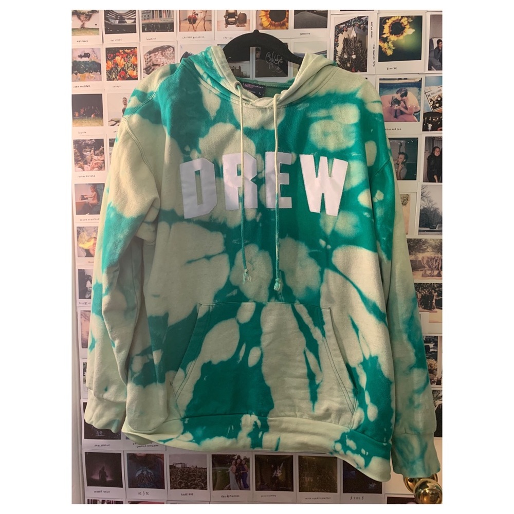 vintage college sweatshirt (bleach tie-dye)